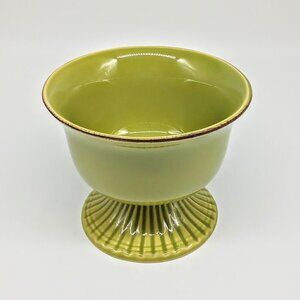 Todd English Green Ceramic Footed Dessert Bowl